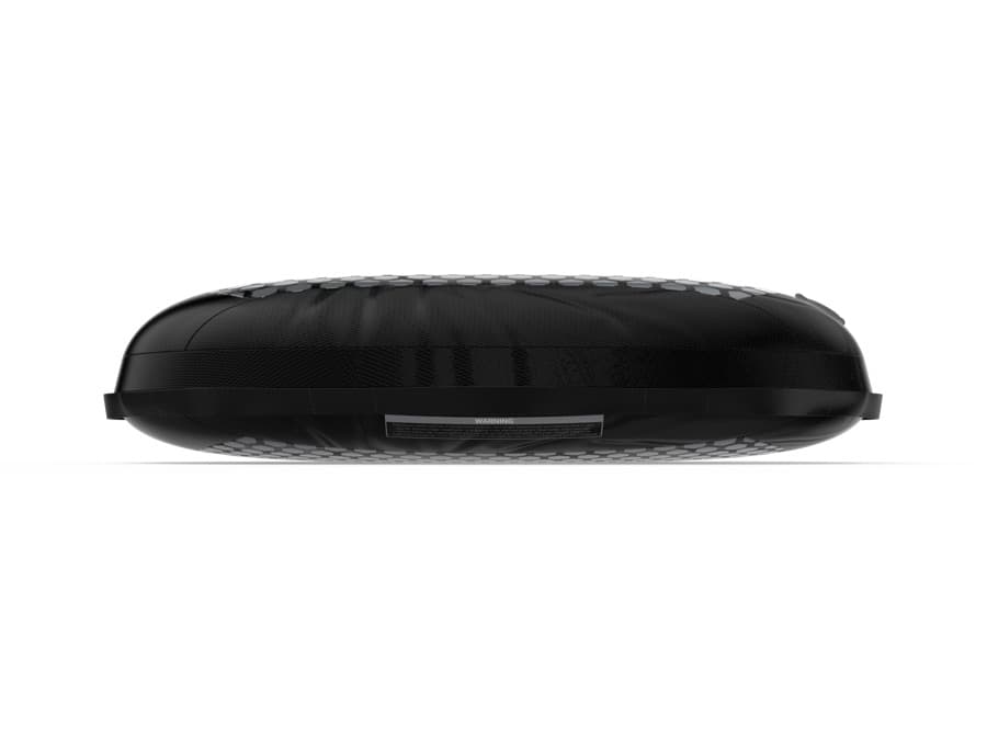 Side profile of the board at full fill